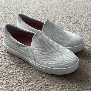 Women’s white “snake skin leather” shoes